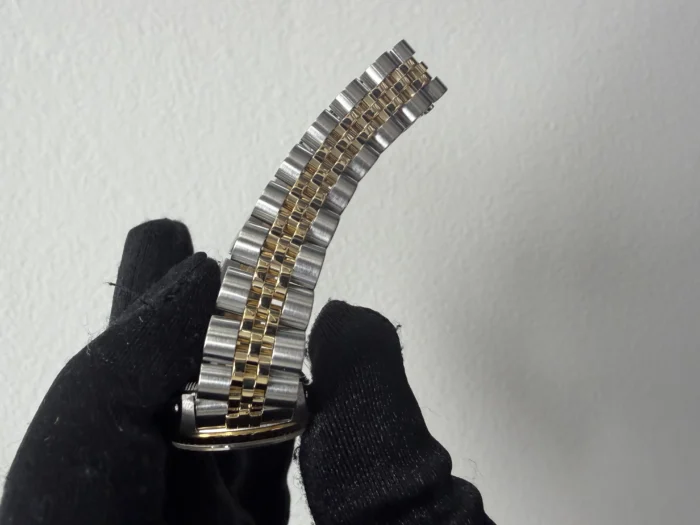 Rolex Datejust Lady Champagne Stick Dial on D-Link Jubilee Ref. 69173 - Image 4