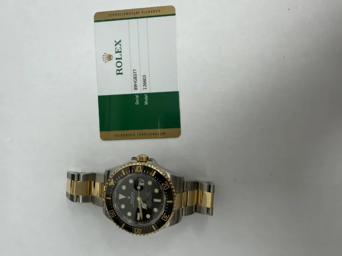 Rolex Sea-Dweller Black Dial on Oyster Ref. 126603 with New Style Card (White) 2019 - Image 6