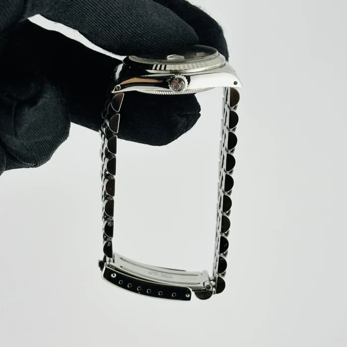 Rolex Datejust Silver Stick Dial on D-Link Jubilee Ref. 68274 with Papers 1992 - Image 5