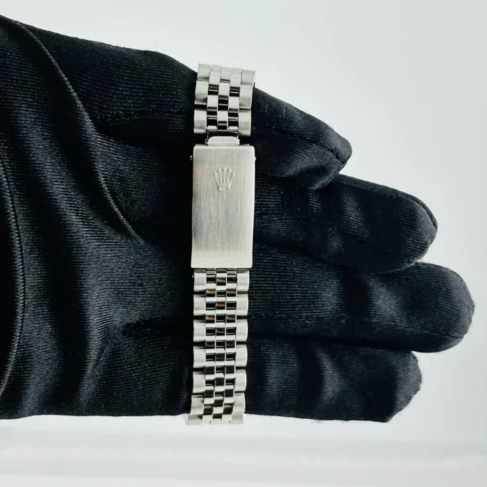 Rolex Datejust Silver Stick Dial on D-Link Jubilee Ref. 68274 with Papers 1992 - Image 3