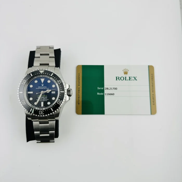 Rolex Sea-Dweller Deepsea James Cameron Dark Blue/Black Dial on Oyster Ref. 116660 with New Style Card (White) 2015 - Image 7