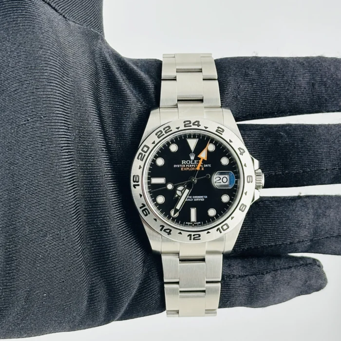 Rolex Explorer II Black Dial on Oyster Ref. 216570 with New Style Card (White) 2020 - Image 2