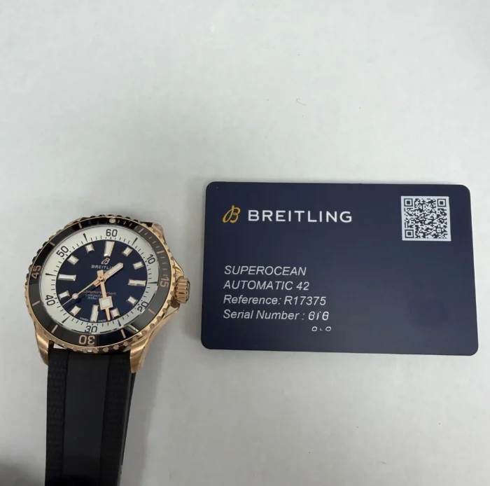 Breitling Superocean Automatic Black Dial on Rubber Strap Ref. R17375211B1S1 with Card 2026 - Image 6