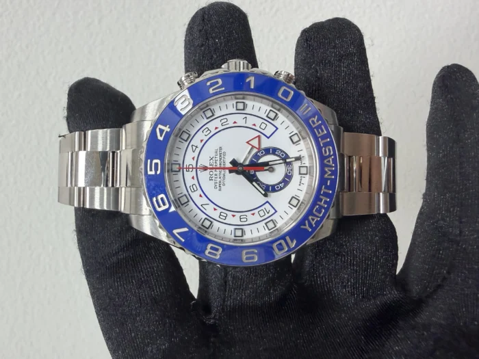 Rolex Yacht-Master II Matt White Dial on Oyster Ref. 116680 with New Style Card (White) 2015 - Image 2