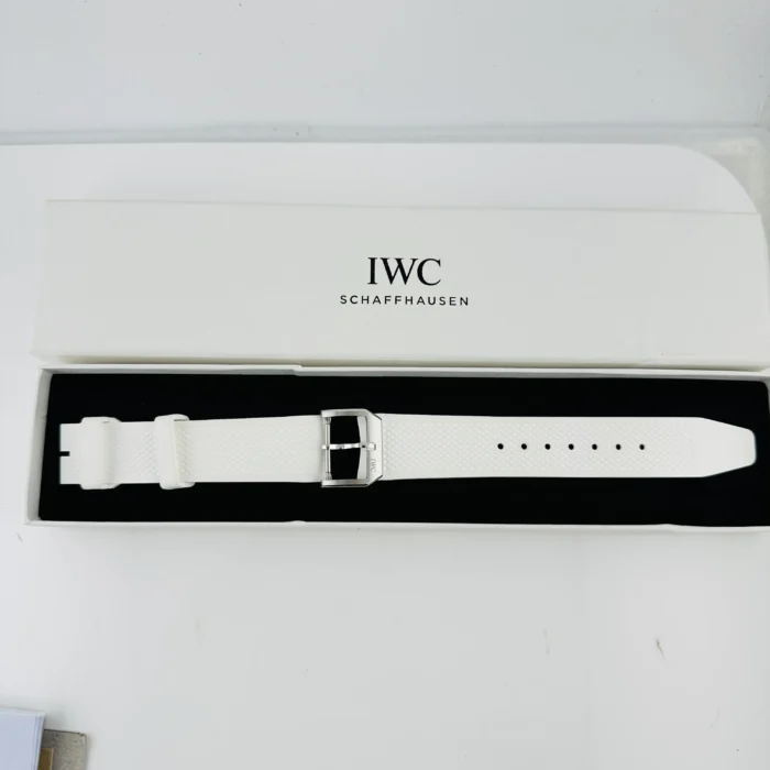IWC Portugieser Chronograph Blue Dial on Leather Strap Ref. IW371606 with Card 2021 - Image 8