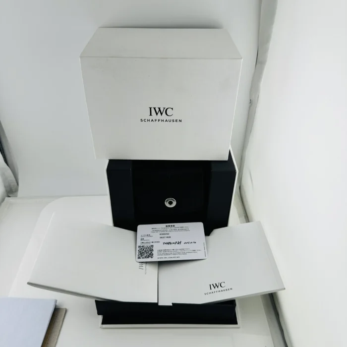 IWC Portugieser Chronograph Blue Dial on Leather Strap Ref. IW371606 with Card 2021 - Image 7
