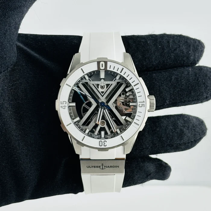 Ulysse Nardin Diver X Skeleton Gray Skeleton Dial on Rubber Ref. 3723-170-1A with Card 2023 - Image 2