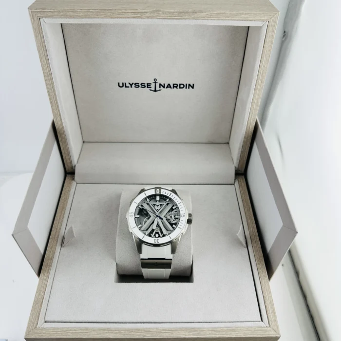 Ulysse Nardin Diver X Skeleton Gray Skeleton Dial on Rubber Ref. 3723-170-1A with Card 2023 - Image 8
