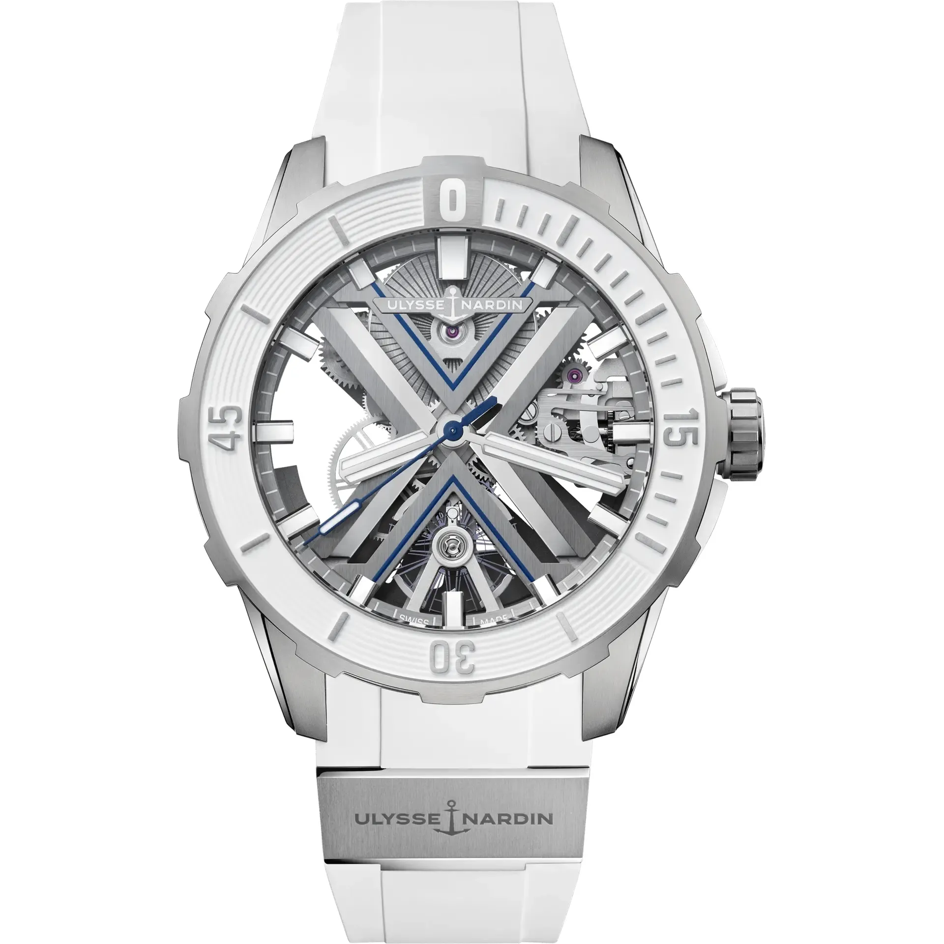 20251914_n5sljeci4km5whf9hb6ooi3stifs.webp Ulysse Nardin Diver X Skeleton Gray Skeleton Dial on Rubber Ref. 3723-170-1A with Card 2023 - Image 1
