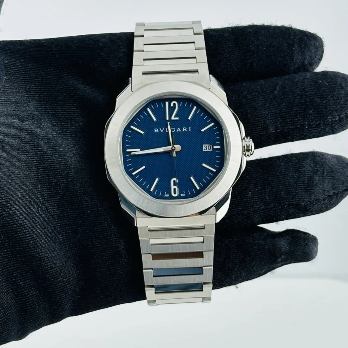 Bvlgari Octo Roma Blue Dial on Bracelet Ref. 103739 with Papers 2025 - Image 2