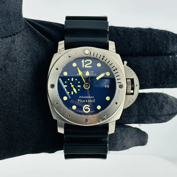 Panerai Luminor Submersible Blue Dial on Rubber Ref. PAM00719 with Papers 2017 - Image 2