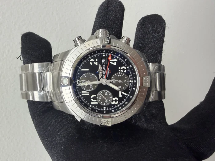 Breitling Avenger Chronograph GMT Black Dial on Bracelet Ref. A24315101B1A1 with Card 2023 - Image 2