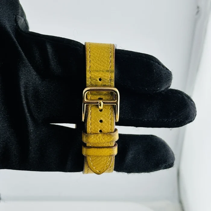 Hermes H White Dial on Leather Ref. HH1.201 - Image 3