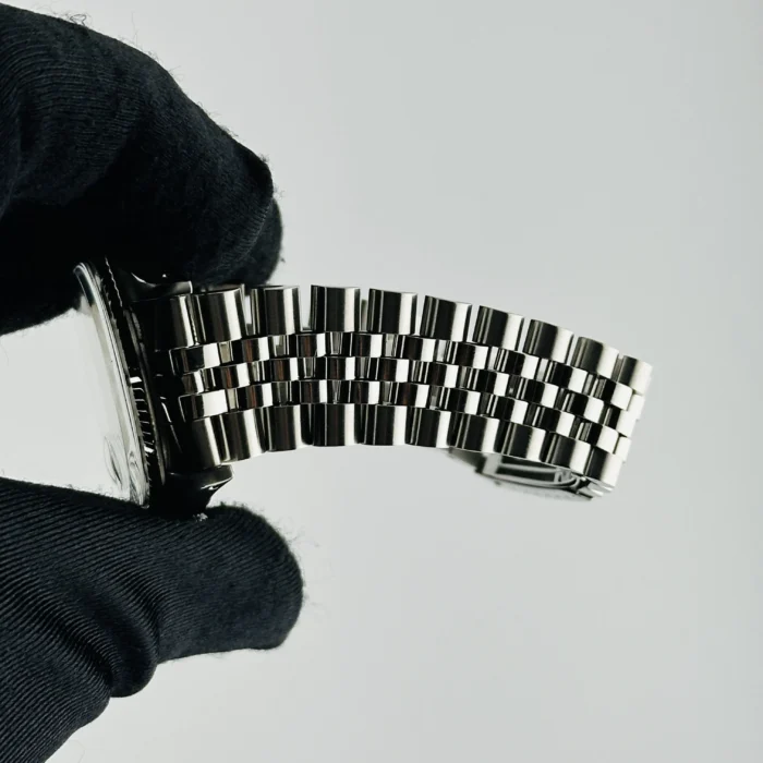 Rolex Datejust Silver Stick Dial on D-Link Jubilee Ref. 16014 - Image 5