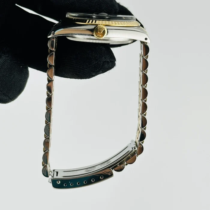 Rolex Datejust Champagne Stick Dial on D-Link Jubilee Bracelet Ref. 16013 - Image 6