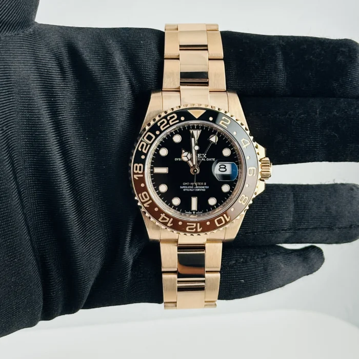 Rolex GMT-Master II "Root Beer" Black Dial on Oyster Ref. 126715CHNR with New Style Card (green) 2021 - Image 2