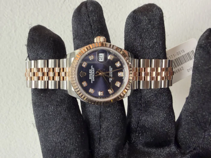 Rolex Datejust Lady Aubergine Diamond Dial on Jubilee Ref. 279171 with Card (New Style White) 2017 - Image 2