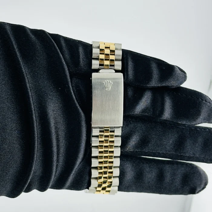 Rolex Datejust Champagne Linen Stick Dial on D-Link Jubilee Ref. 16233 - Image 3