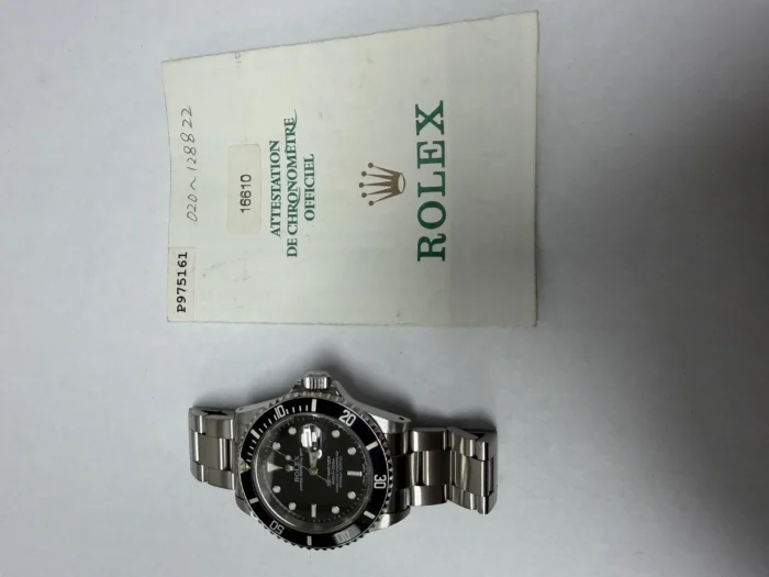 Rolex Submariner Black Dial on Oyster Ref. 16610 with Papers 2001 - Image 6