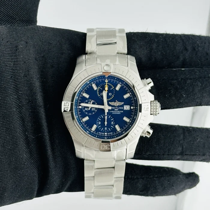 Breitling Avenger Chronograph Blue Dial on Bracelet Ref. A13317101C1A1 with Card 2023 - Image 2