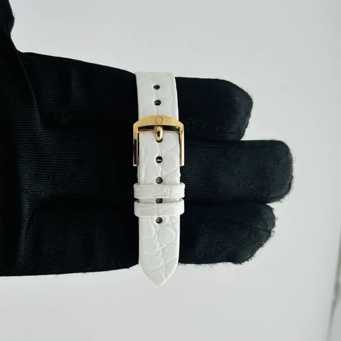Omega De Ville Prestige White MOP Dial on Leather Ref. 424.53.27.60.55.002 with Card - Image 2