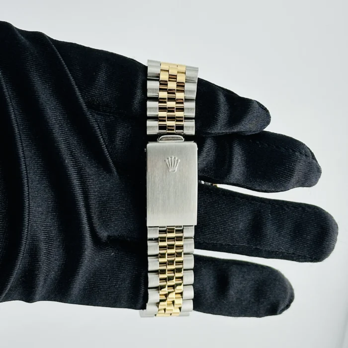 Rolex Datejust Champagne Stick Dial on D-Link Jubilee Ref. 16233 with Papers 1991 - Image 2