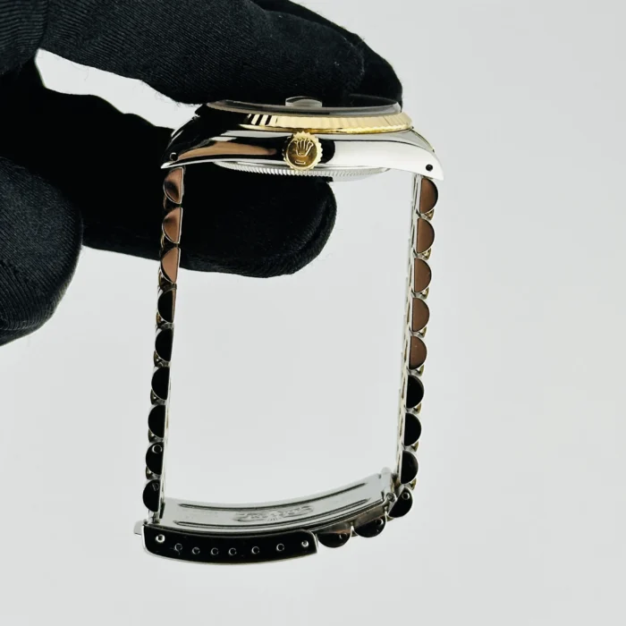 Rolex Datejust Champagne Stick Dial on D-Link Jubilee Ref. 16233 with Papers 1991 - Image 4