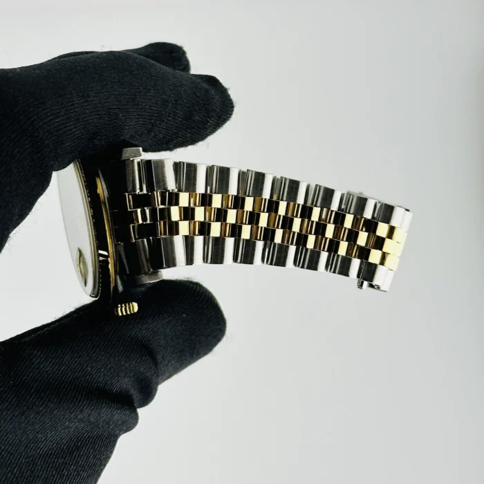 Rolex Datejust Champagne Stick Dial on D-Link Jubilee Ref. 16233 - Image 3
