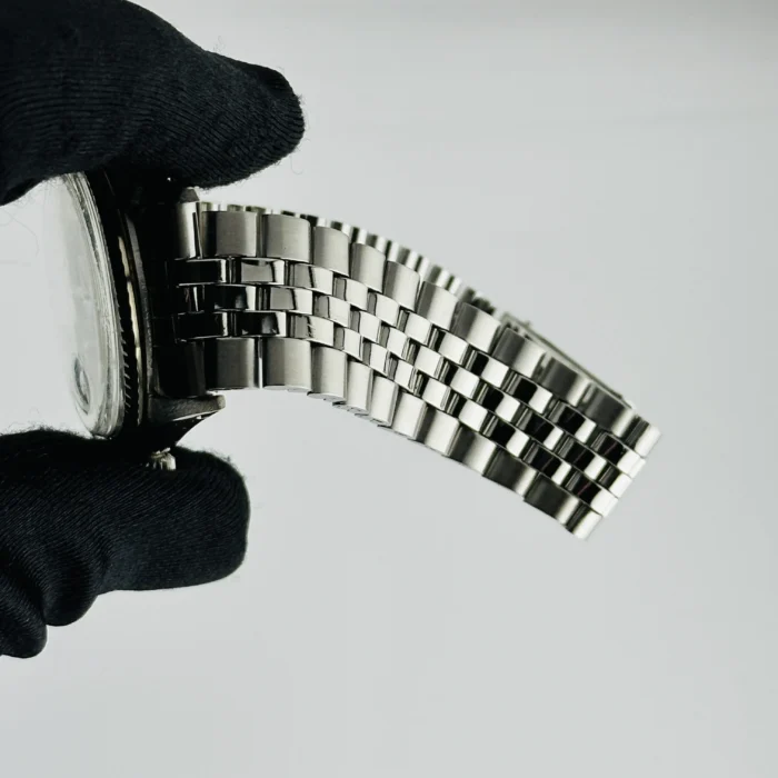 Rolex Datejust White Refinished Dial on Folded Jubilee Ref. 1601 - Image 3