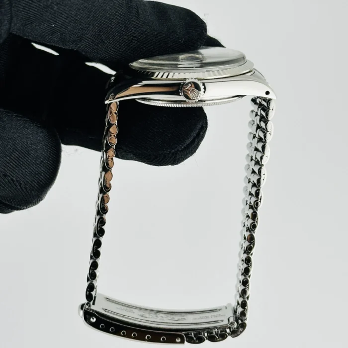 Rolex Datejust White Refinished Dial on Folded Jubilee Ref. 1601 - Image 4