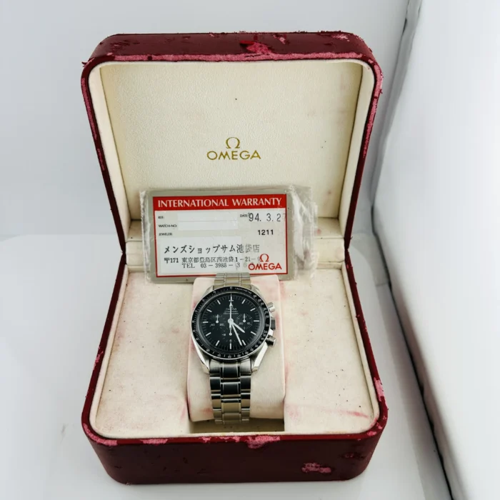 Omega SpeedMaster Black Index Dial on Stainless Steel Bracelet Ref. 3570.50.00 with Card 1994 - Image 6