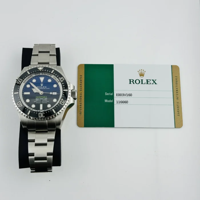Rolex Sea-Dweller Deepsea James Cameron Dark Blue/Black Dial on Oyster Ref. 116660 with New Style Card (White) 2017 - Image 7