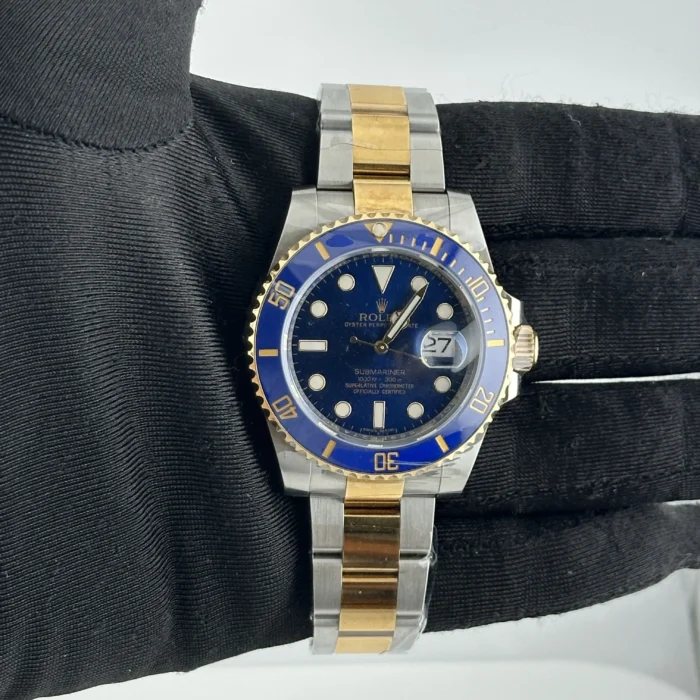 Rolex Submariner Blusey Blue Dial on Oyster Ref. 116613LB with New Style Card (White) 2016 - Image 2