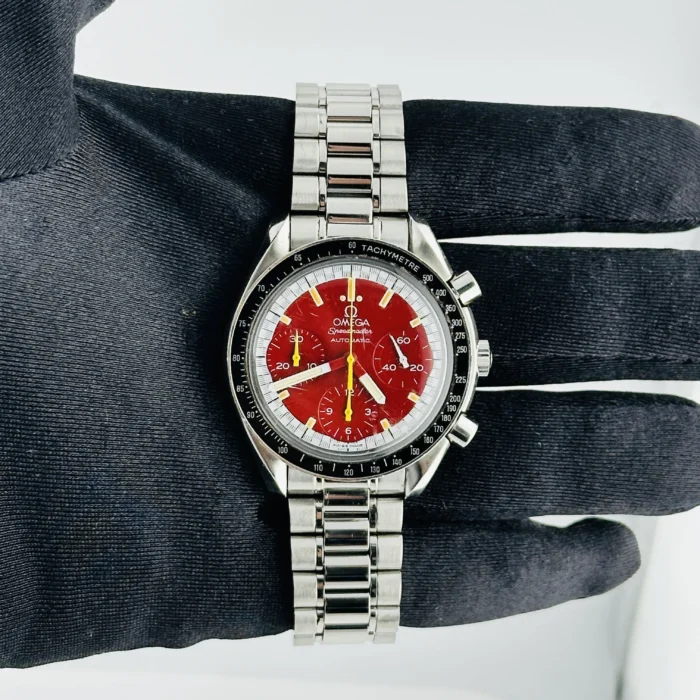 Omega Speedmaster Red Red Arabic Dial on Stainless Steel Bracelet Ref. 3510.61 - Image 2