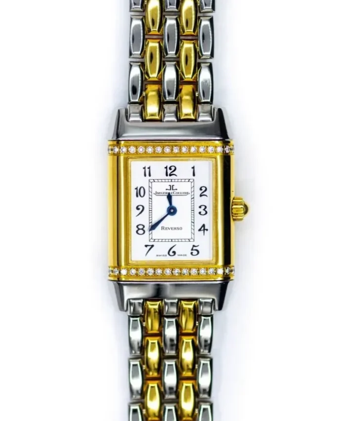 20252034_wbq3ut9gkv2gjxd51oh35tu1zr58.webp Jaeger-LeCoultre Reverso Florale Silver Arabic Dial on 2-Tone Ref. 265.5.08/Q2655120 - Image 1