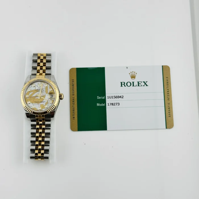 Rolex Datejust Goldust Dream Dial Dial on D-Link Jubilee Ref. 178273 with New Style Card (White) 2015 - Image 6