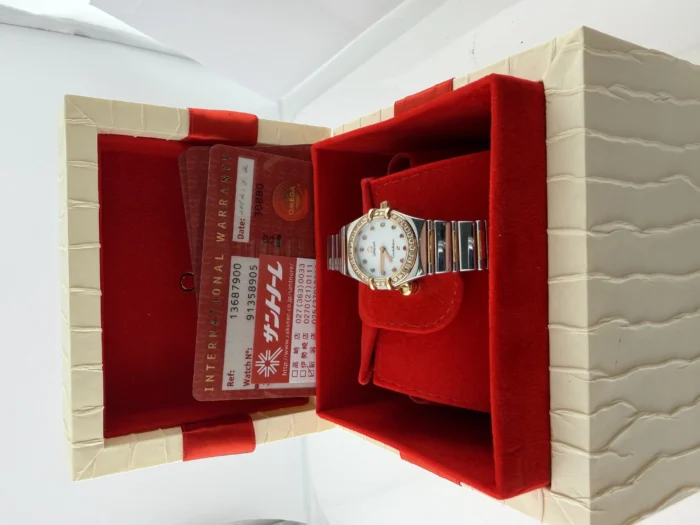 Omega Constellation White MOP Stone Dial Ref. 1368.79.00 with Card 2012 - Image 5
