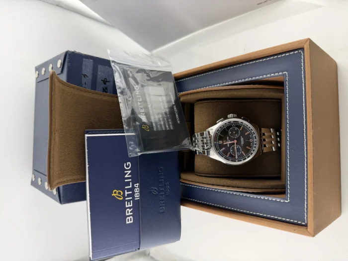 Breitling Premier B01 Green Dial on Bracelet Ref. AB0118 with Card 2019 - Image 6