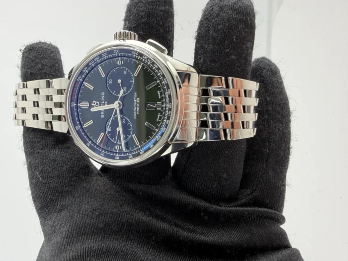 Breitling Premier B01 Green Dial on Bracelet Ref. AB0118 with Card 2019 - Image 2
