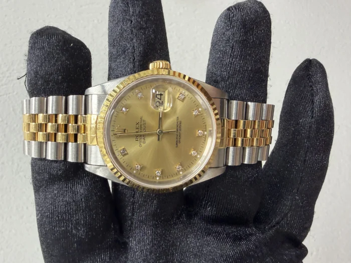 Rolex Datejust Gold Diamond Dial on Jubilee Ref. 16233 - Image 2