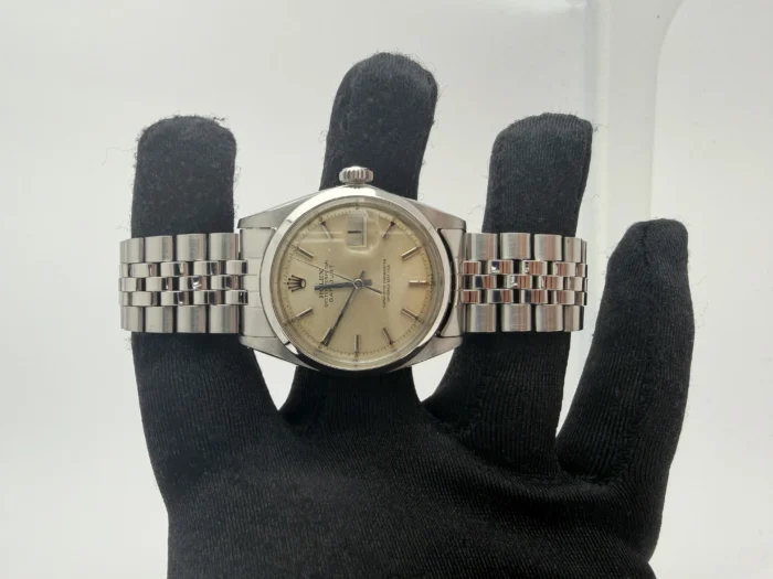 Rolex Datejust Silver Dial on Jubilee Folded Ref. 1600 - Image 2
