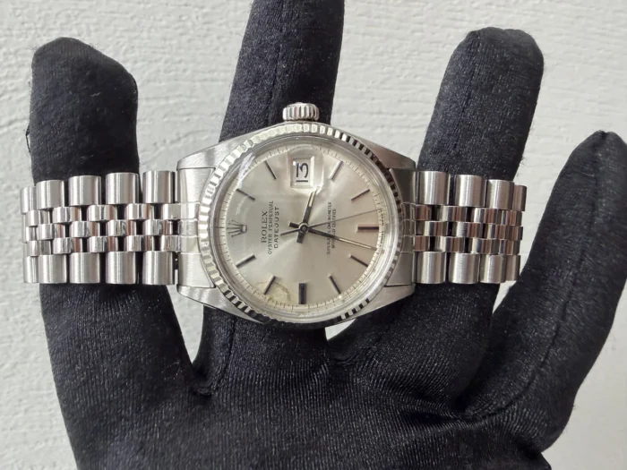 Rolex Datejust Silver Stick Dial on D-Link Jubilee Ref. 1601/4 - Image 2