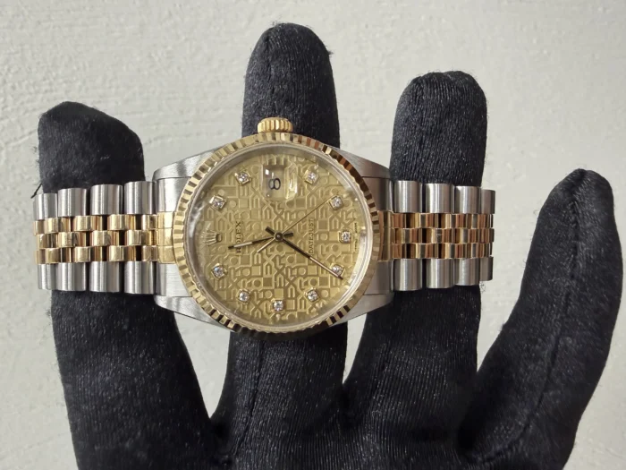 Rolex Datejust Gold Anniversary Diamond Dial Dial on Jubilee Ref. 16233G - Image 2