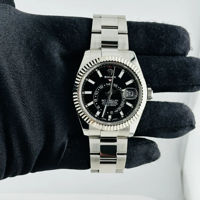 Rolex Sky Dweller Black Dial on Oyster Ref. 326934 with New Style Card (green) 2022 - Image 2