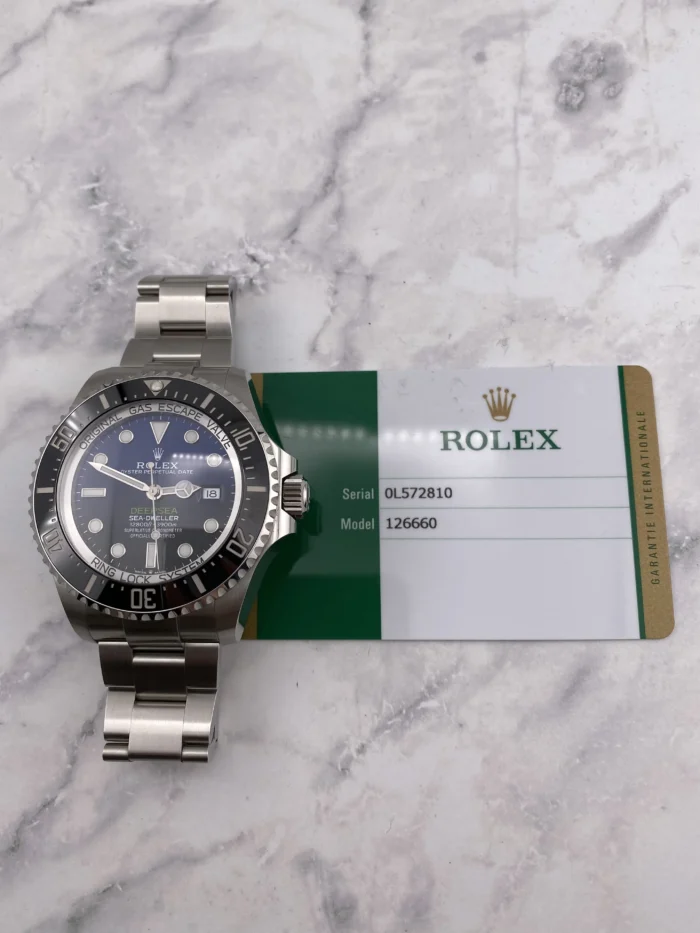 Rolex Sea-Dweller Deepsea James Cameron Blue James Cameron Dial on Oyster Ref. 126660 with New Style Card (White) 2020 - Image 7