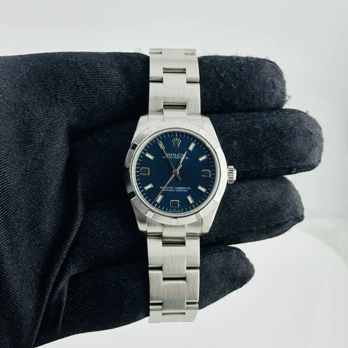 Rolex Oyster Perpetual Blue Dial on Oyster Ref. 177210 - Image 2