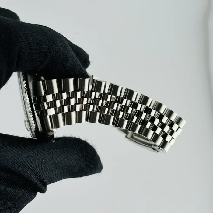 Rolex Datejust Silver Stick Dial on D-Link Jubilee Ref. 16014 - Image 4