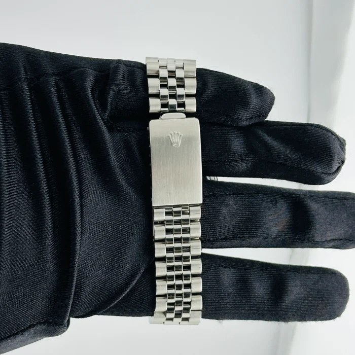 Rolex Datejust Silver Stick Dial on D-Link Jubilee Ref. 16014 - Image 3