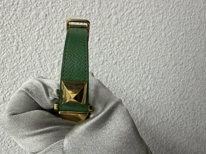 Hermes Medor White Dial on Leather Ref. MEDOR - Image 4