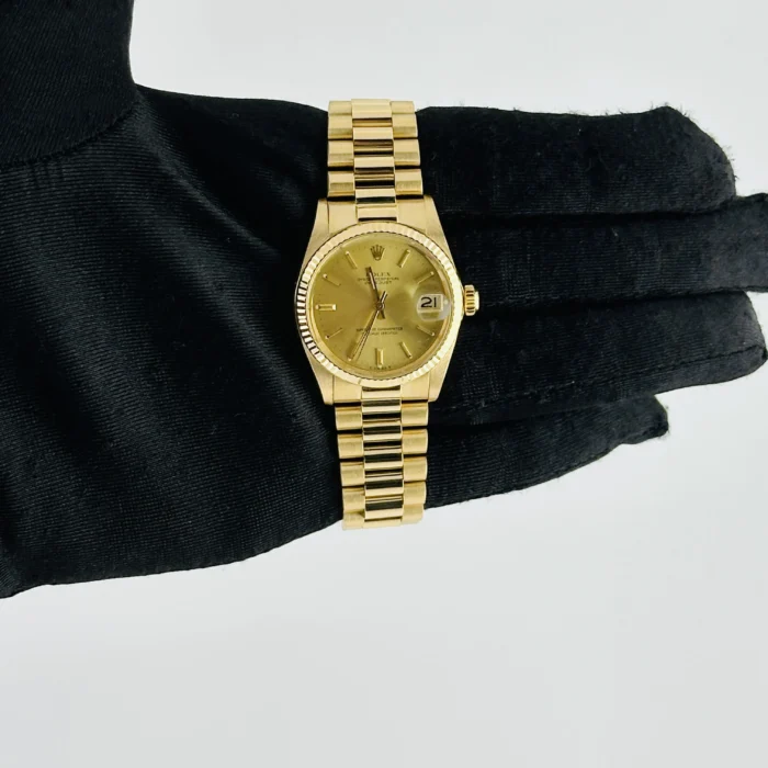 Rolex Datejust Gold Dial on President Ref. 6827 - Image 2